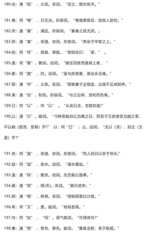 高中文言文230个必考通假字汇总，这份资料必须收藏！