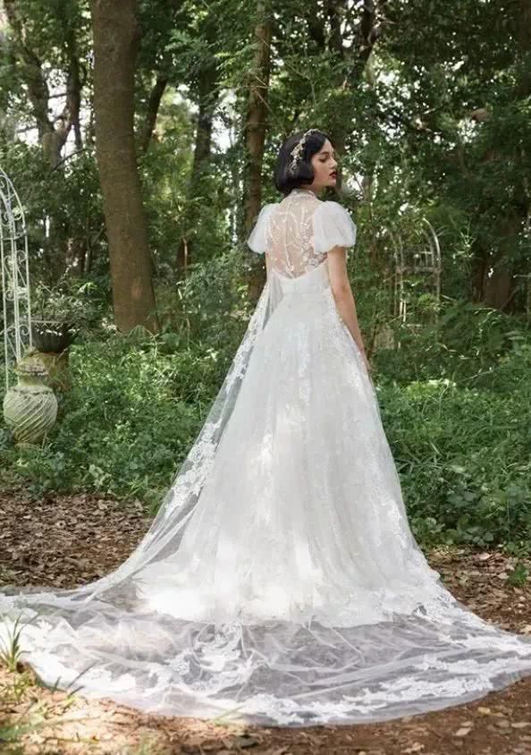 把冰雪奇缘做成婚纱这些迪士尼公主穿的婚纱裙也太好看了