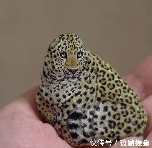 小姐姐$在石头上画画!日本小姐姐笔下的萌宠,惹9万网友围观:也想要一个