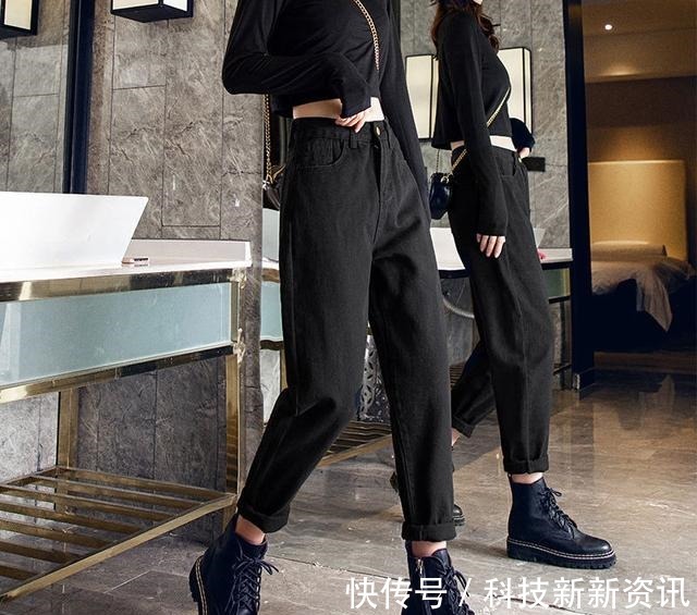 潮范感 阔腿裤“失宠”了，今年流行这款“老爹裤”，时髦洋气又显瘦！