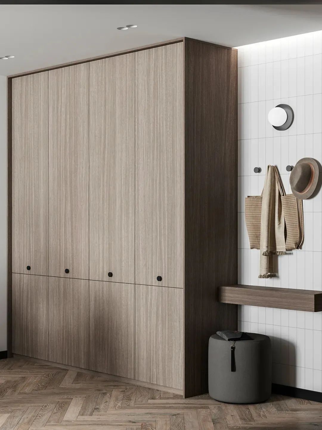 家装|80款入户鞋柜设计方案,人家这样装,太亮眼了