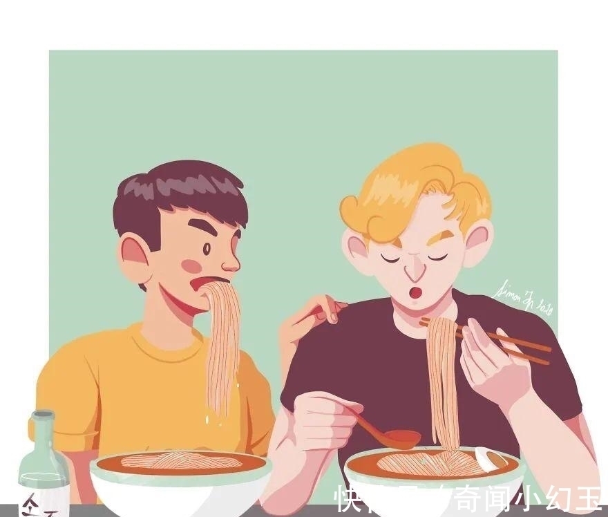 男性朋友!外国小哥用温情的插画,描绘出关于男人之间的浪漫,有点甜蜜