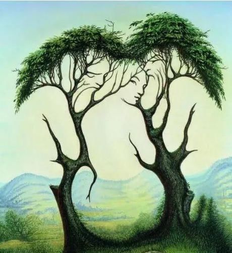 中老年人|超准老年痴呆测试树上有一个美女的背影,能一眼看出的人都很牛