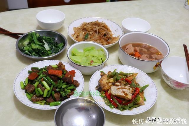 回婆家4天，每餐不一样，发个朋友圈，闺蜜：怪不得放假也不长肉