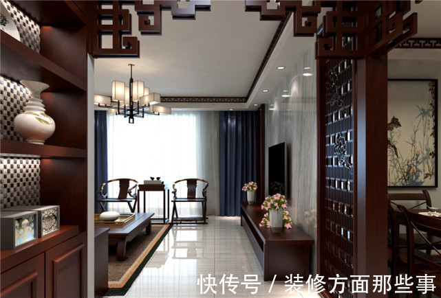 家具|134平新中式三居室，每一盏灯每一堵墙都是有故事的