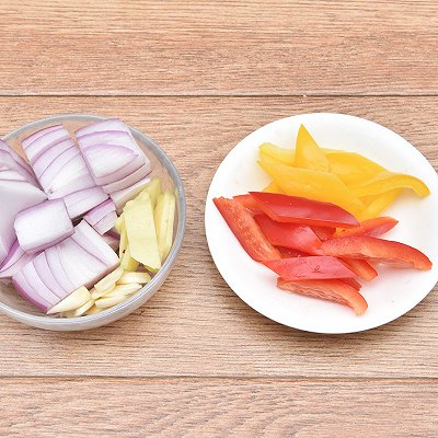 葱段|蟹味菇炒花蛤