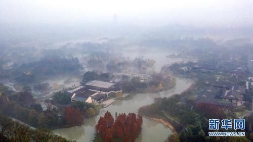 江苏省扬州市瘦西湖|雾绕瘦西湖