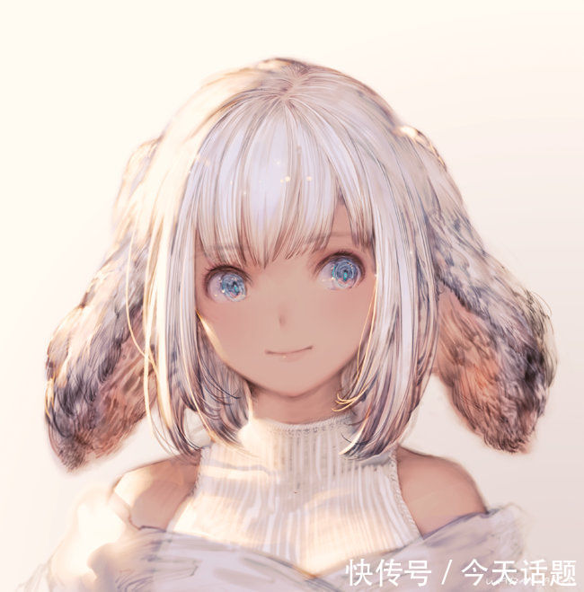 猫耳娘|这位画师画的兽耳娘好特别啊,老鼠耳朵驴耳朵都有