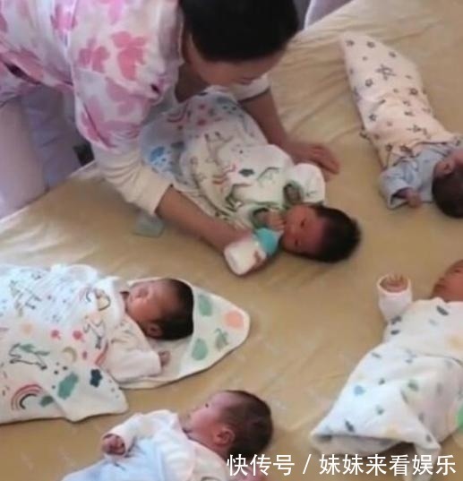 二胎|女三胞胎各自生三胞胎爆红,网友:姥姥直接升级,当幼儿园园长