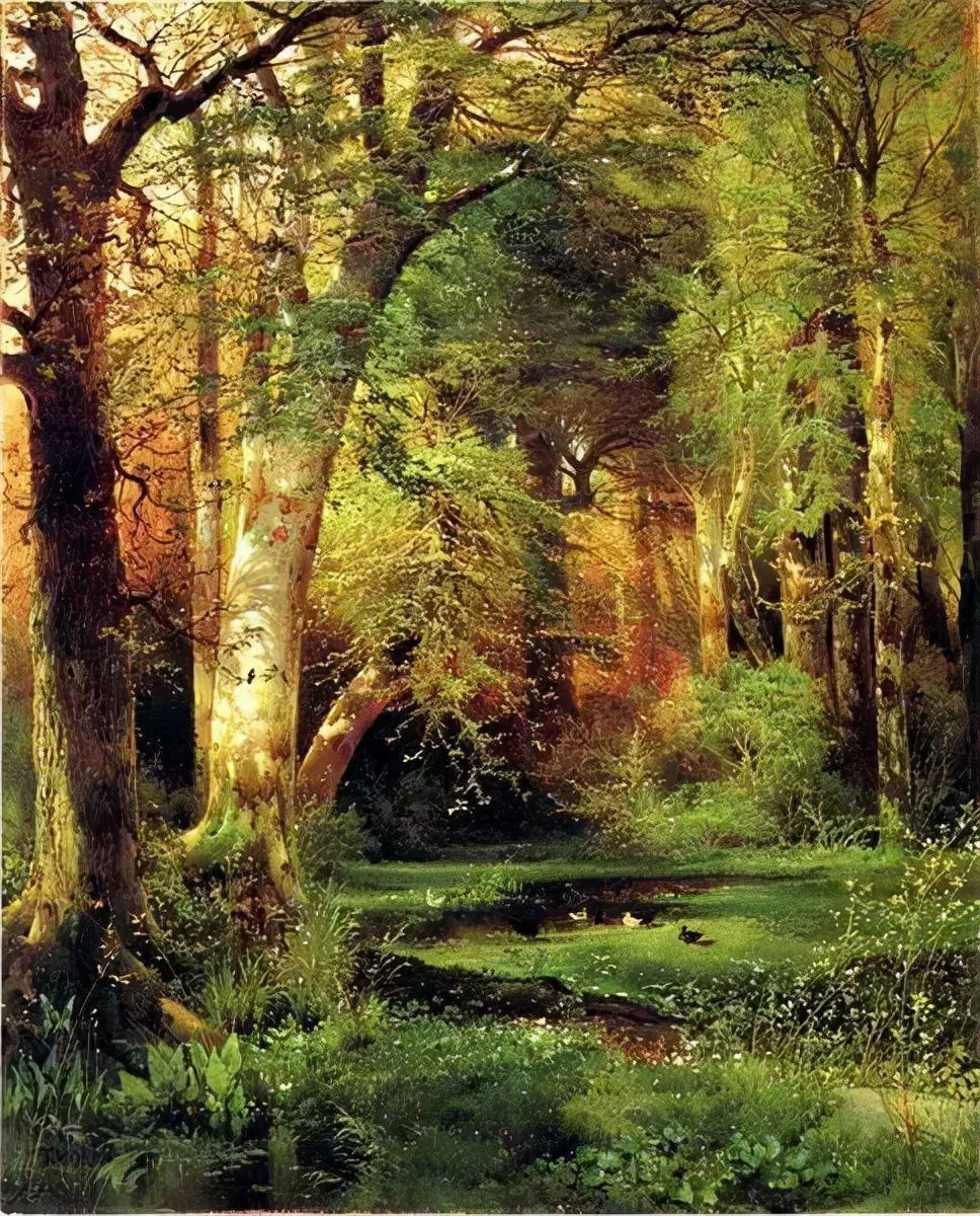 科罗拉多大峡谷@风景画家和蚀刻家托马斯·莫兰的精典油画作品