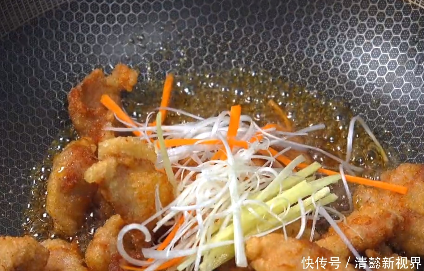 锅包肉家庭版做法,酸甜酥脆不回软,在家也能做出饭店的味道