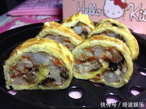 不用竹帘不放米饭,制作中国式寿司,减肥人士的福音