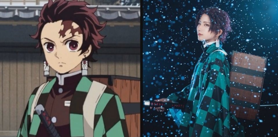 祢豆子|鬼灭之刃COS:祢豆子惹人怜爱,伊之助肌肉感十足,漫迷们裂开了