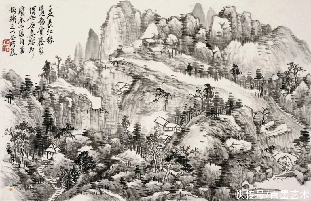 花卉|清末他被时人称之为“江南第一山水画家”