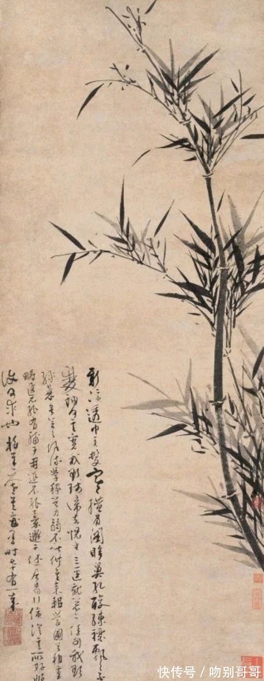 画竹!吴镇画竹,超凡脱俗!