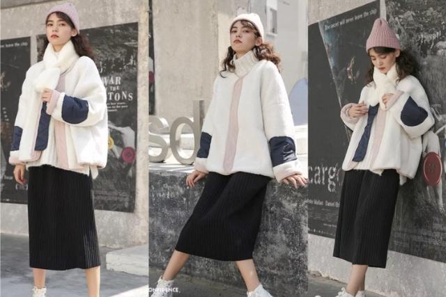 短款 今年流行的这件短外套,比大衣暖和,比羽绒服时髦。