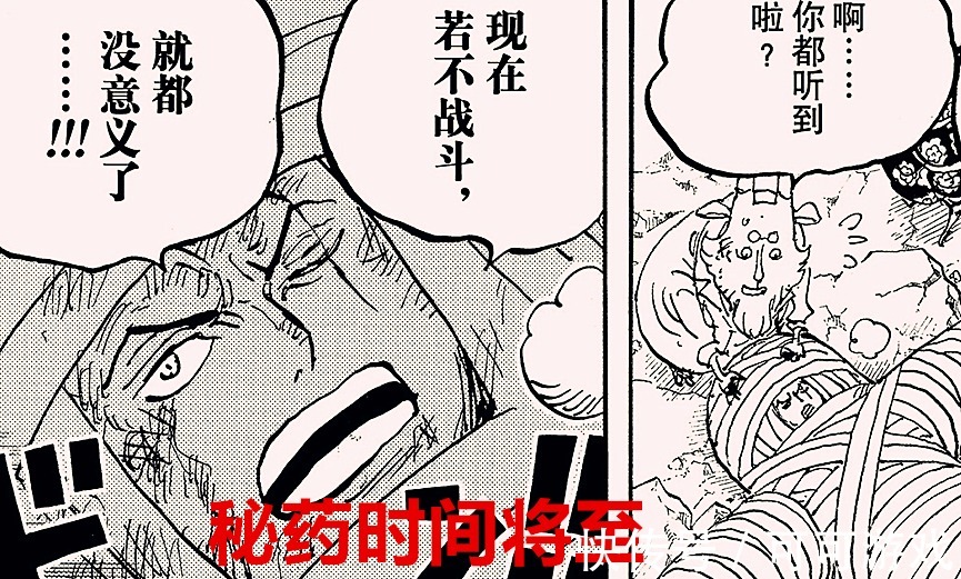 海贼王1028话:秘药时间将至,索隆也会迎来觉醒?桃子人兽型出现