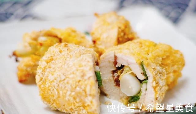 鸡腿卷|香酥鸡肉卷的做法，香嫩酥脆的鸡皮，搭配丰富的配料，好吃又新奇！