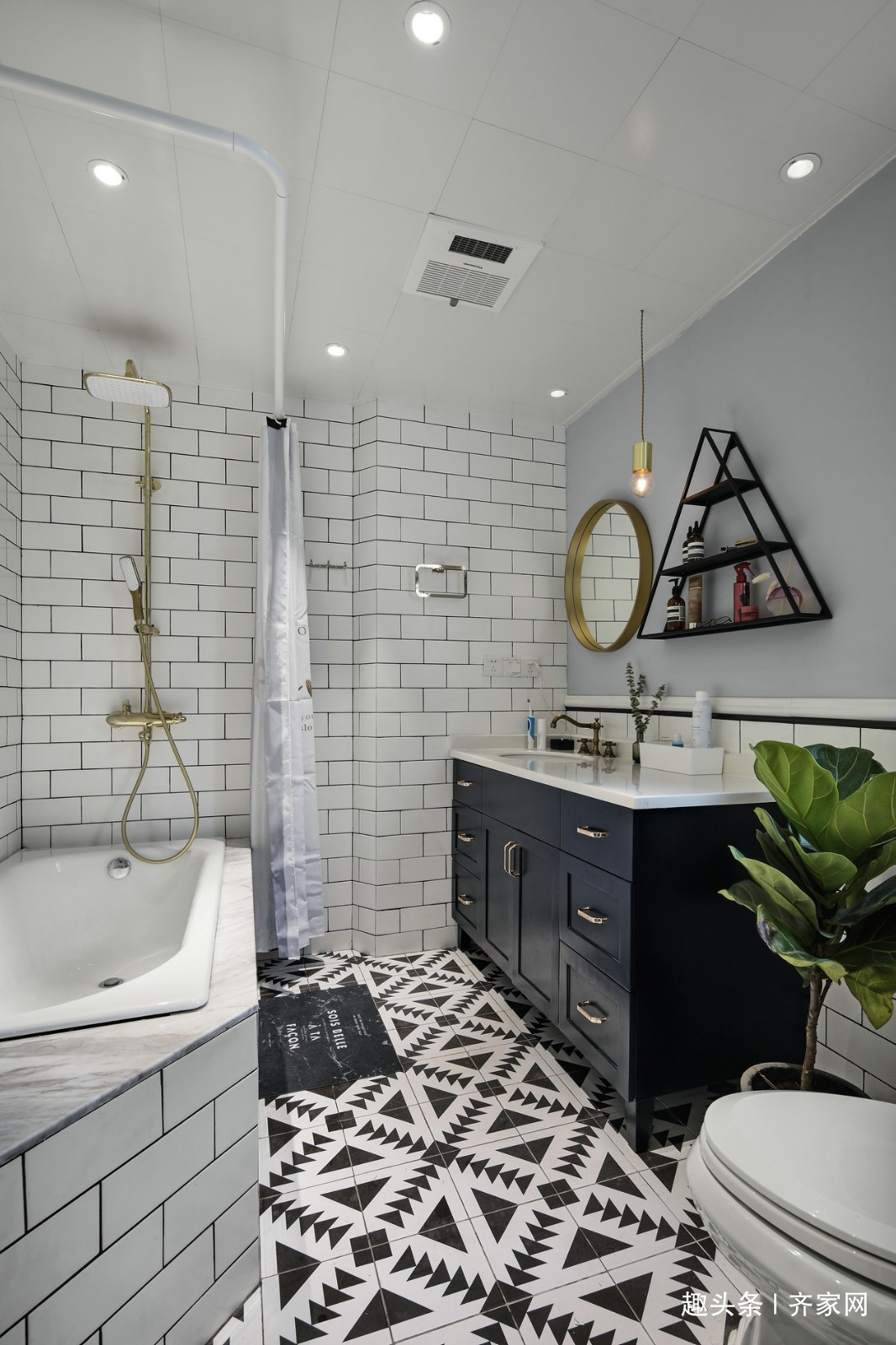 储物|107㎡北欧风,客餐厅一体,嵌入式储物,高效利用空间!