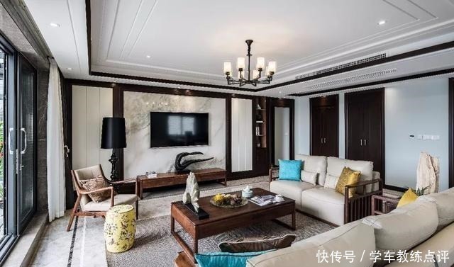 中式风格|新中式客厅电视墙,儒雅端庄,华丽大方!新中式客厅电视墙,儒雅端庄,华丽大方!