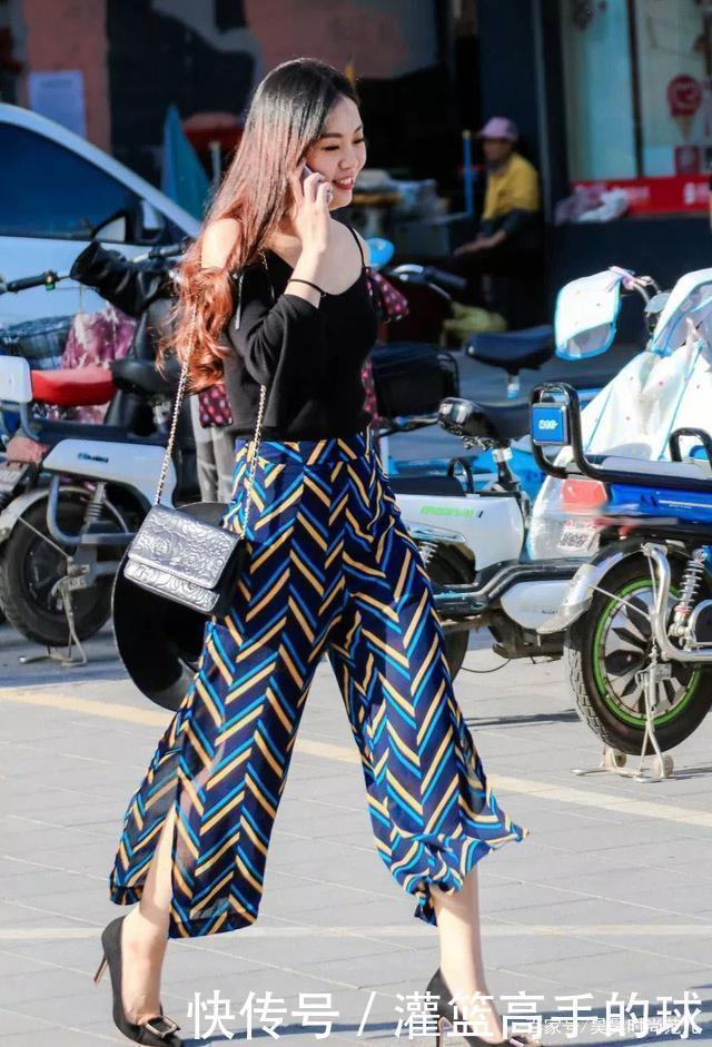 长裙|夏末初秋,穿不了长裙不妨试试休闲阔腿裤穿搭,简单优雅靓丽出行