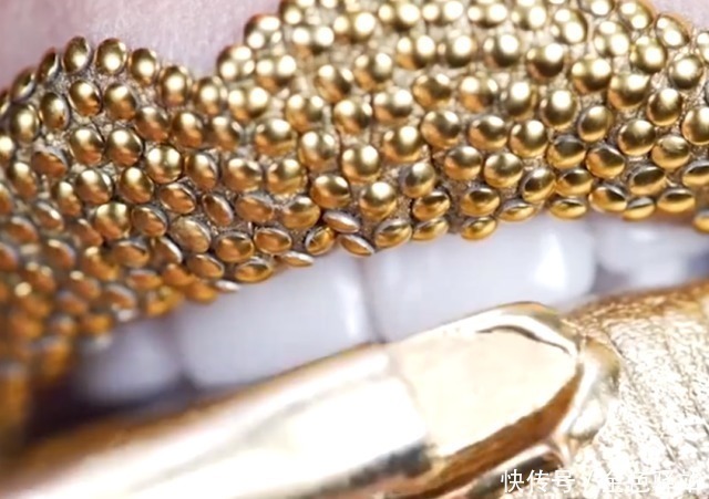 口红 美女打造24K黄金口红,一支成本10万,上嘴效果高贵又惊艳!