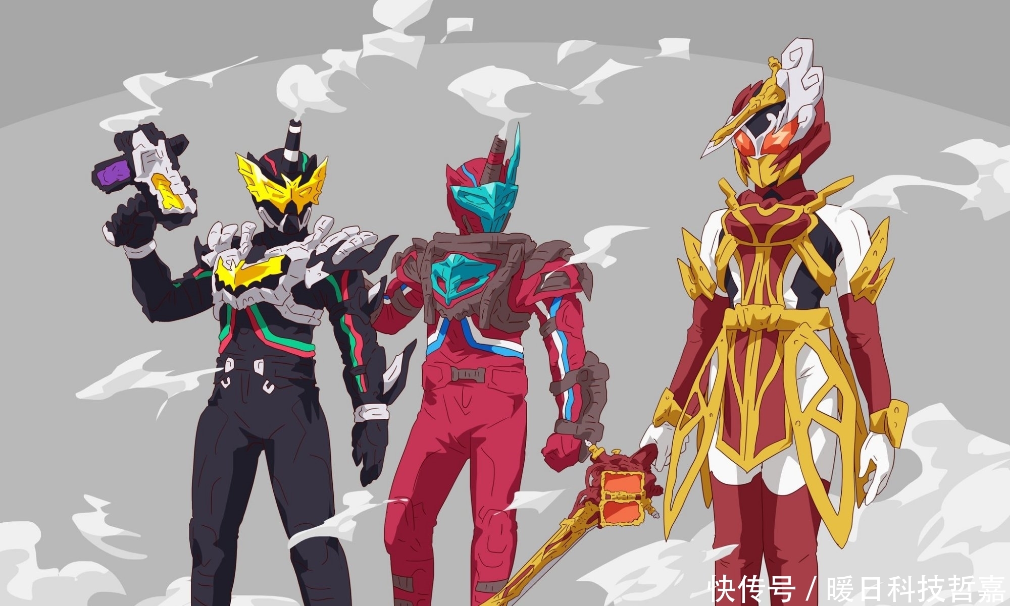 假面骑士圣刃:昆虫骑士玲花有多强?见一个打一个,和元素龙般配