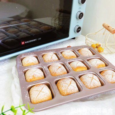 日式牛奶面包卷，奶香浓郁??烘焙路上必做