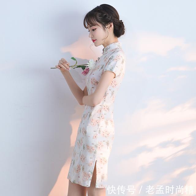 印花|改良旗袍轻松演绎复古时尚,让妹纸们更加的知性优雅、明艳动人