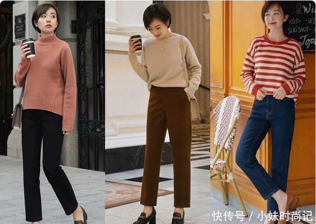 穿法|初冬毛衣内搭的穿法,教你这21套时髦高级的穿搭示范,优雅知性