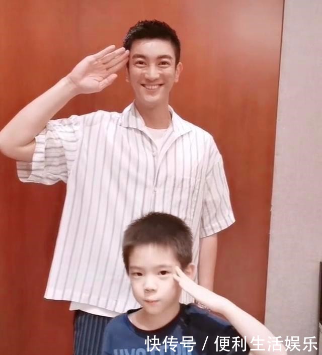 硬汉传承嗯哼剃板寸！杜江调侃有一种热叫霍思燕嫌你热