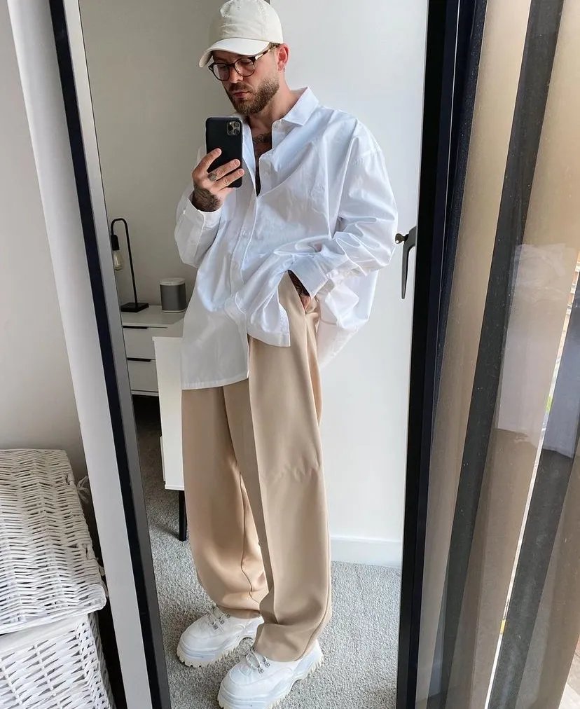 w英国大胡子玩转莫兰迪配色，适用于每个年龄段男性的高级穿搭