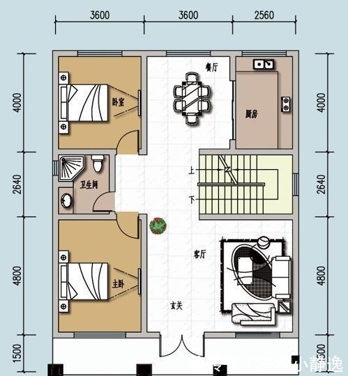 别墅|占地9米多, 这栋农村二层别墅却有5室1厅, 宅基地小也能盖出好房子!