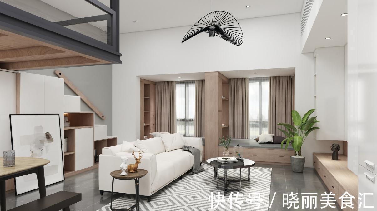 榻榻米|58㎡小型公寓装北欧风!内景装的温馨有格调,关键还有单独衣帽间