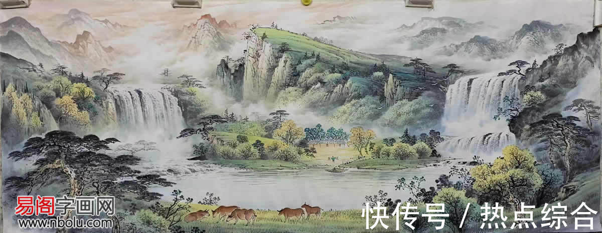 杨天佑@梁海波:师法自然,创造灵动彩墨山水