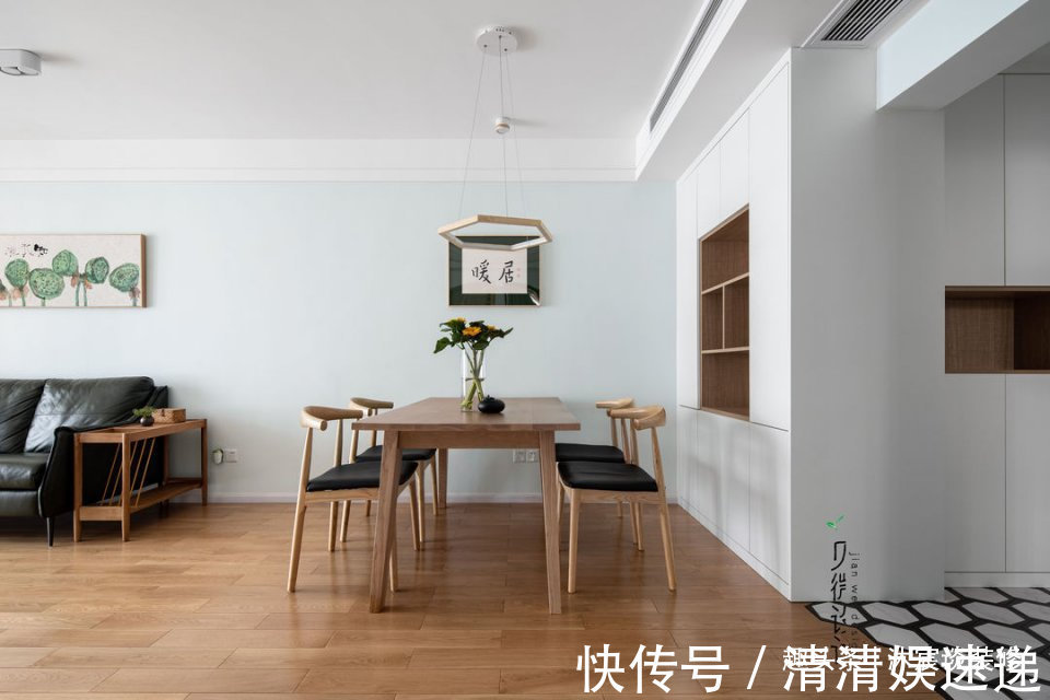 客餐厅|走进她家，犹如进入森林般舒适，全屋清新素雅，喜欢就照这样装！