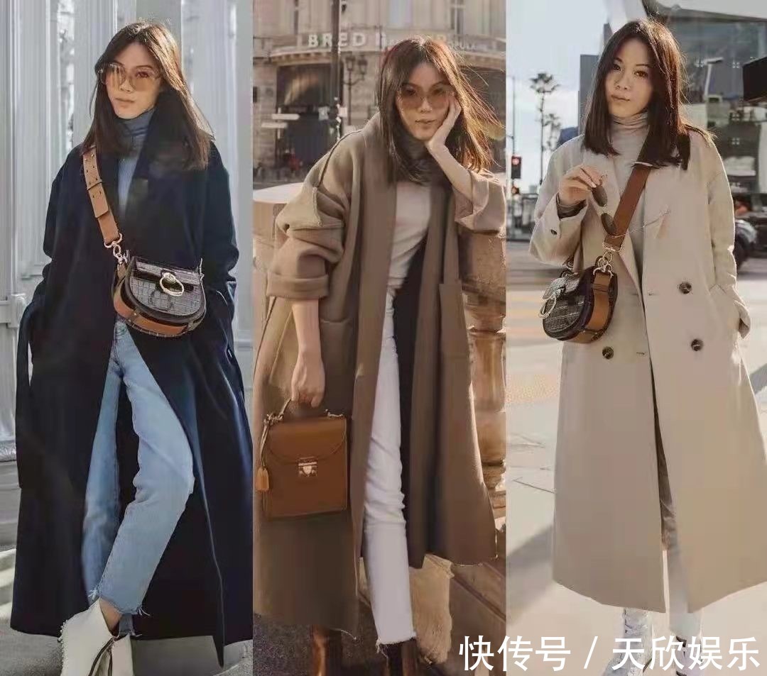 身材比例 秋冬穿大衣不一定配打底裤,搭配这4种更洋气,40岁穿更美