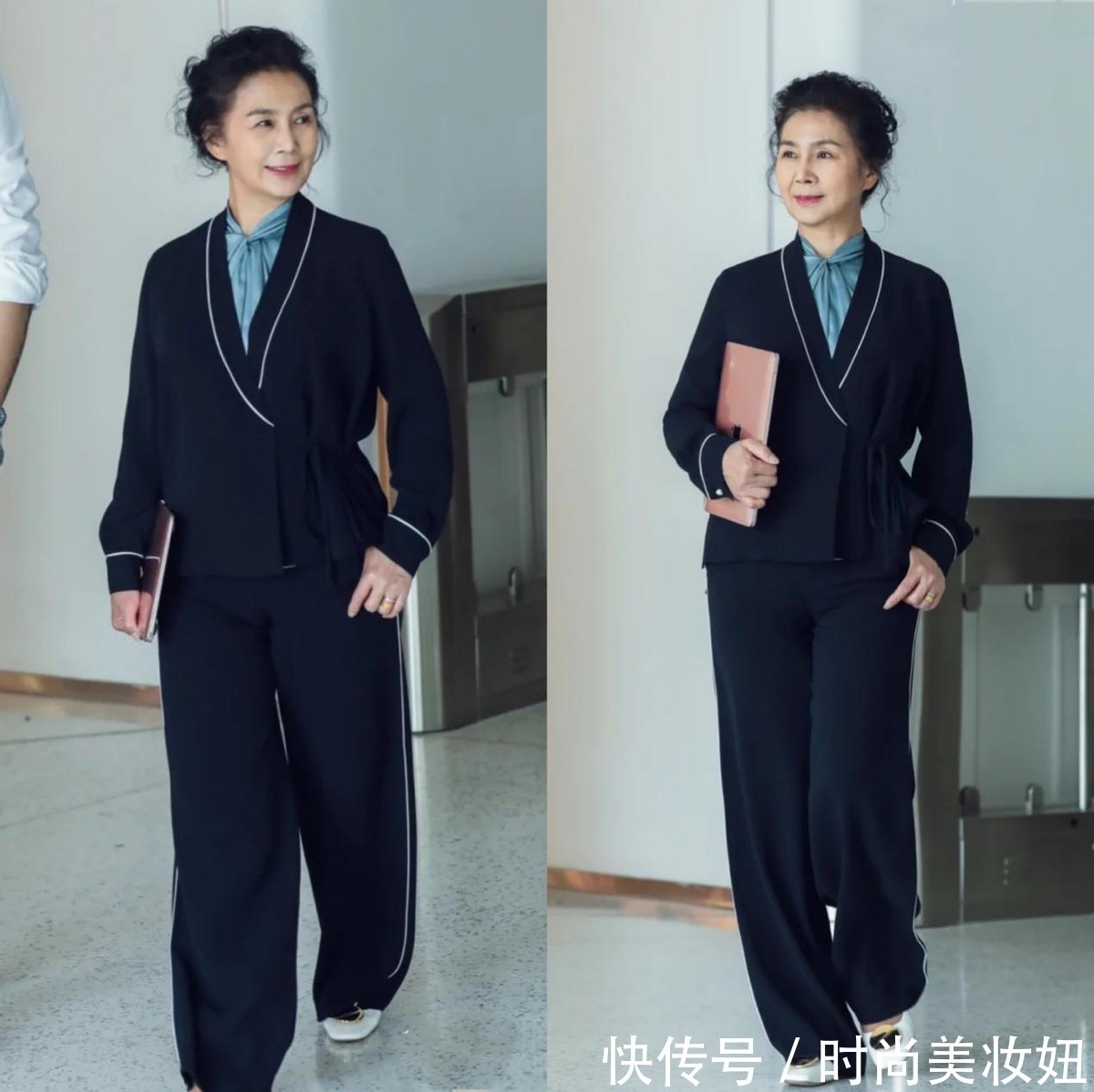 女性|60岁依旧保持少女感,这位奶奶搭配真洋气,照穿减龄10岁不止