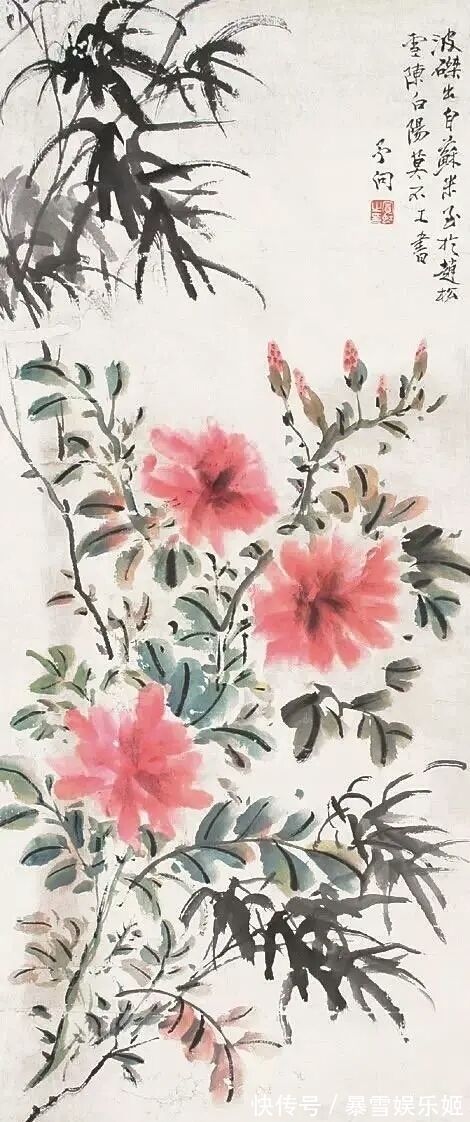 绘画!百年来黄宾虹绘画越来越值钱,特别是他的花鸟,更是一绝!