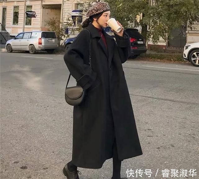 温柔感|说实话,穿大衣就服韩国女生!她们的大衣“重组搭配”,显瘦好看
