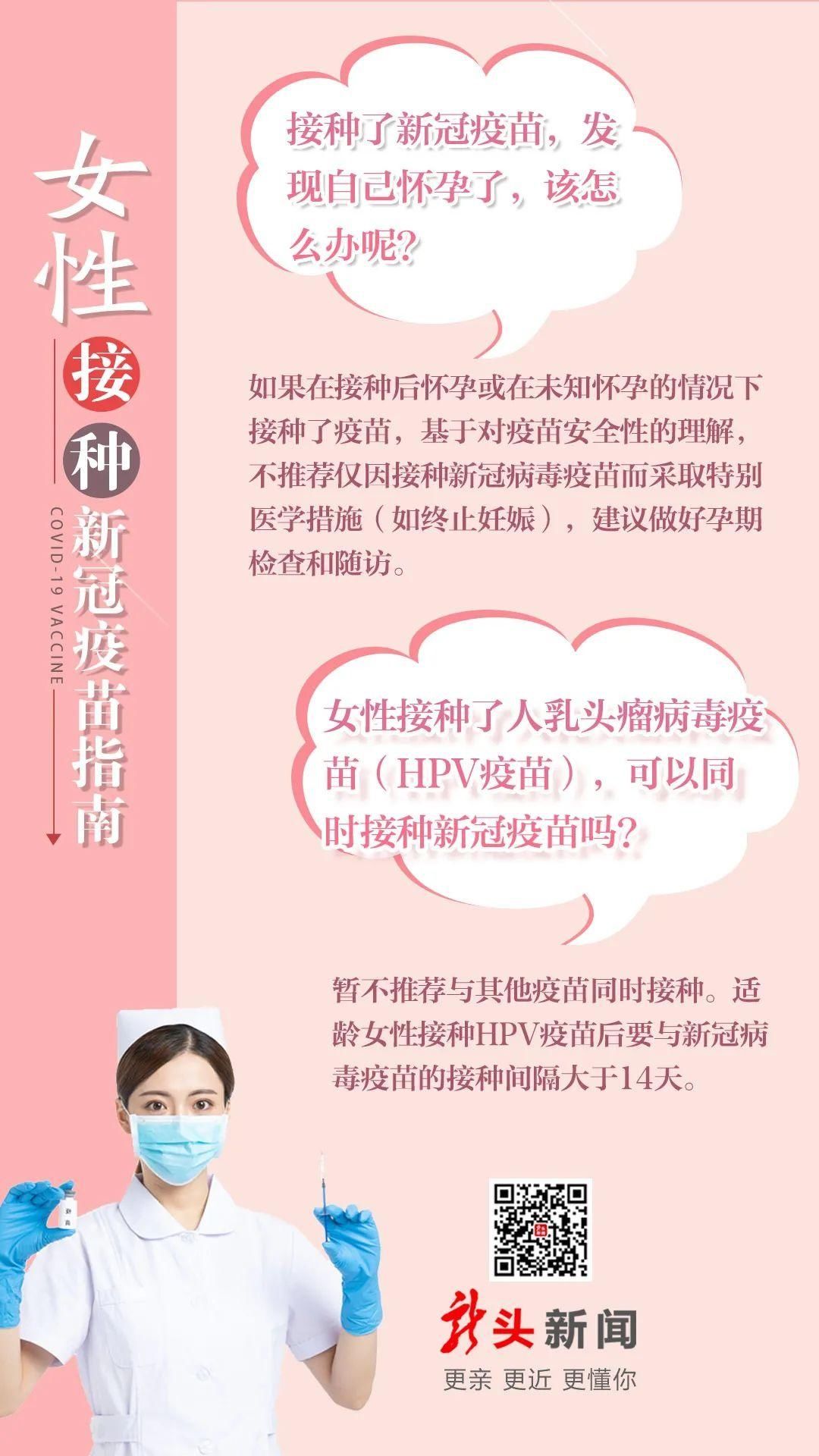 一图读懂｜女性接种疫苗，这些问题要了解