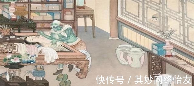 女鬼图&清朝画师画了幅女鬼图,放大后看她在干啥?网友称不敢细看