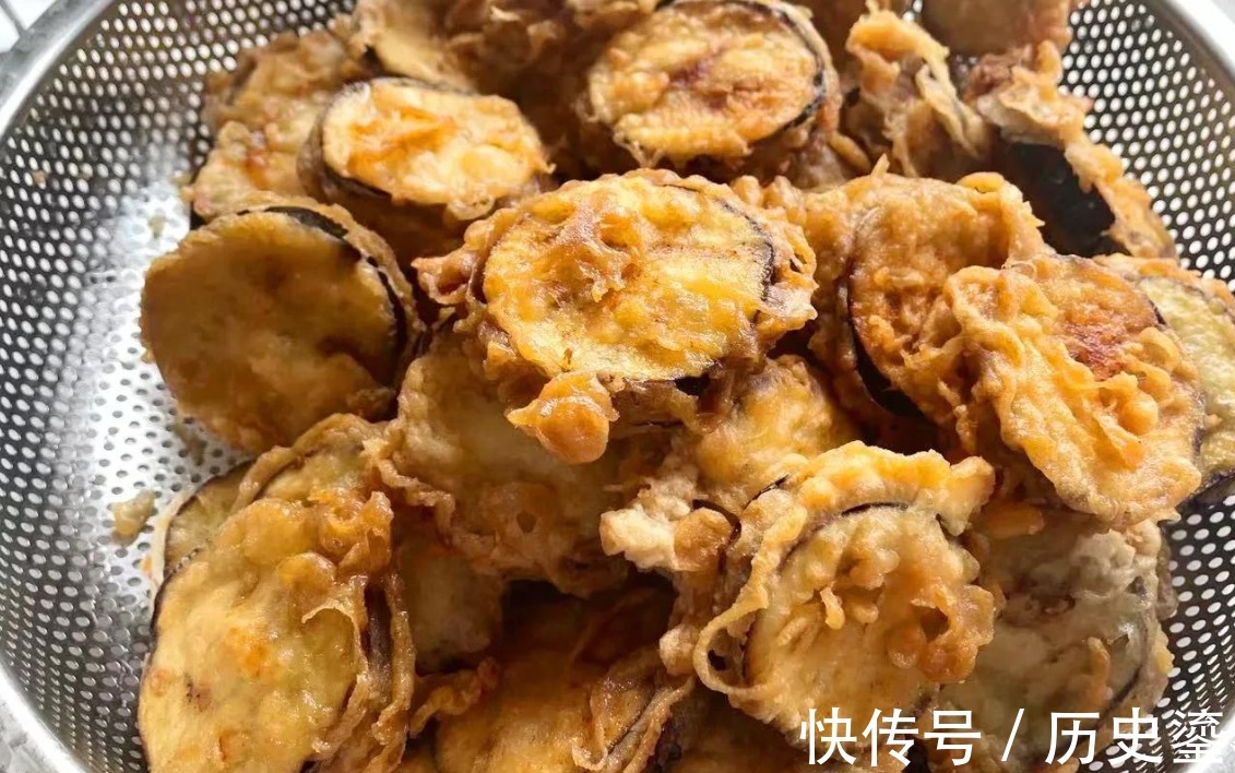 炸茄盒,面糊不能用水调,教你饭店秘制做法,外酥里嫩一咬掉渣