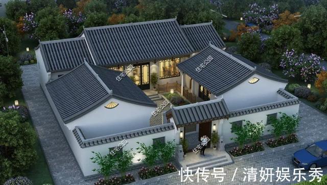 平面|2021年农村建房子,推荐这15套中式小院,造价便宜还实用