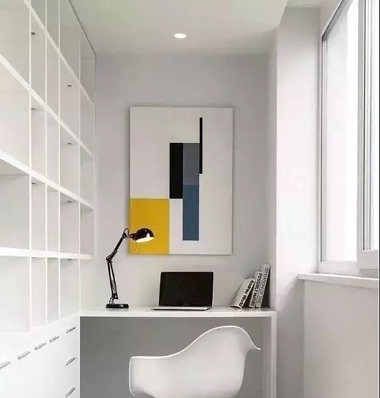 书房式|记住了,阳台这样装修,不仅能晾晒衣服还能多出一间房