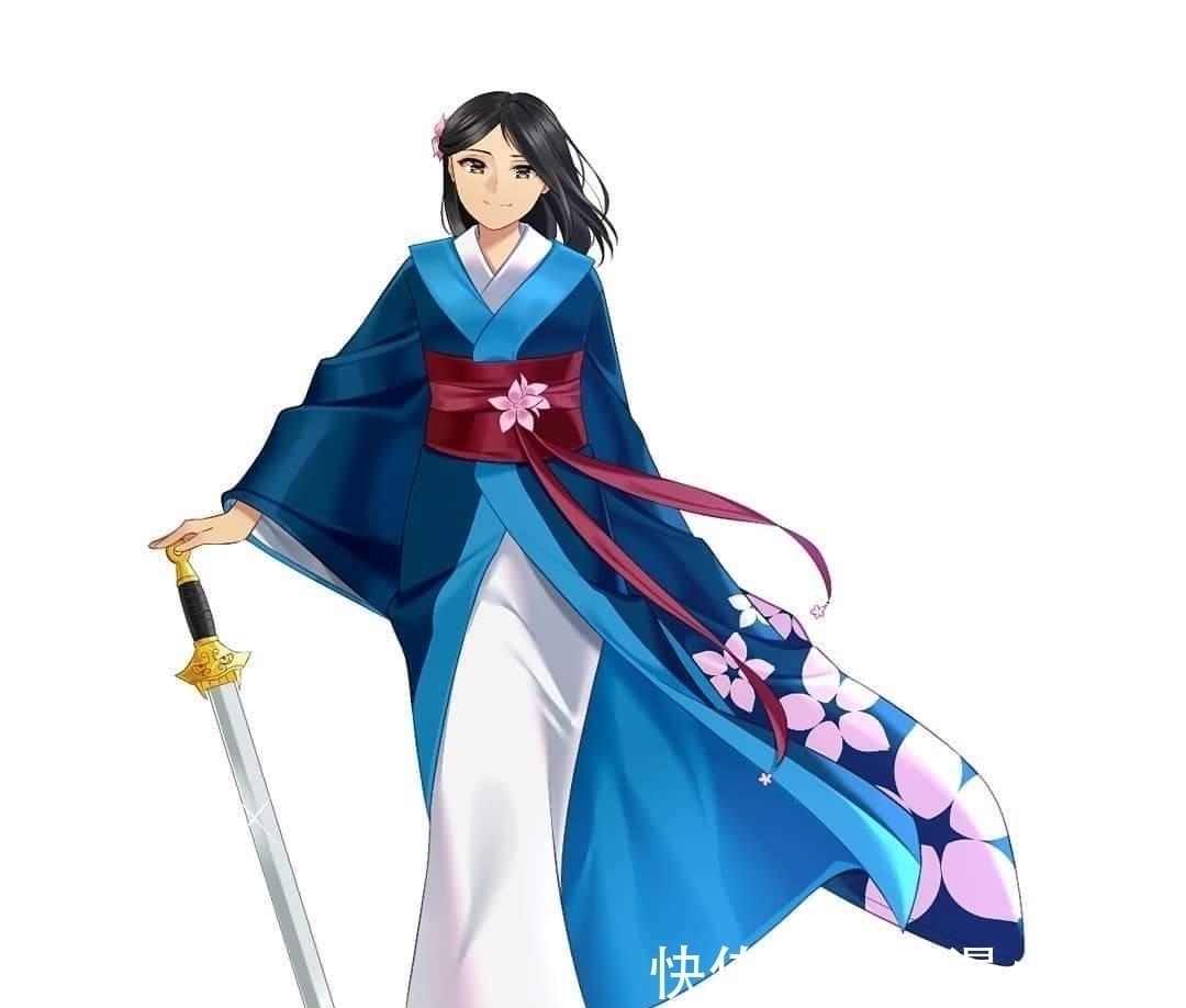 和风|当迪士尼公主遇上“日式和风”：艾莎宛如雪女，花木兰化身大剑豪