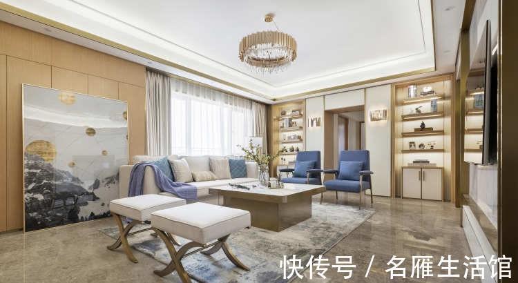 奢华|温州女士的现代四居室，巧用金属元素，精致中透着小奢华