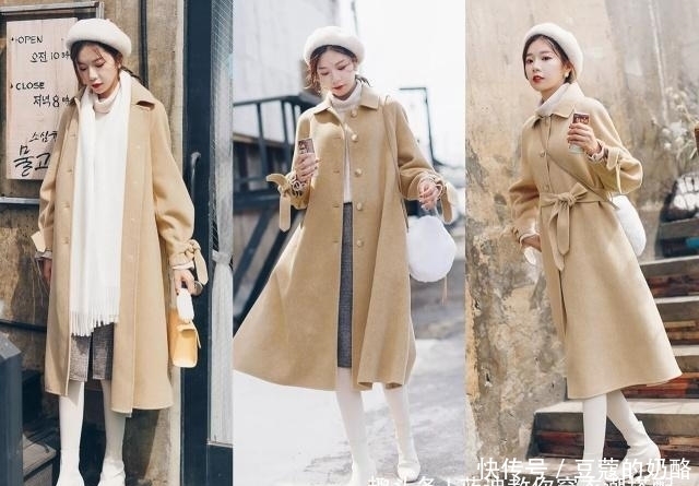 裙子|大衣配裙子,再外搭一双短靴,冬天这么穿显高挑又气质!