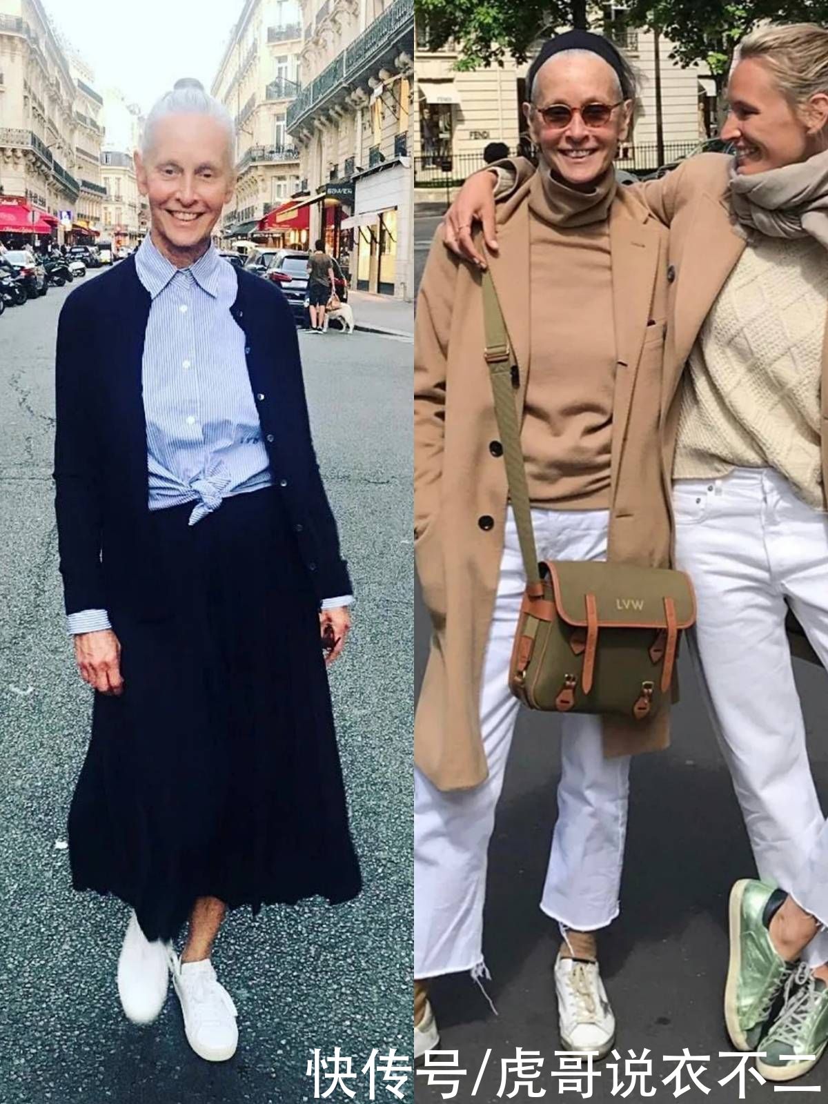 这位70岁的奶奶太励志，从素人到时尚咖，长皱纹腰腹圆润也时尚