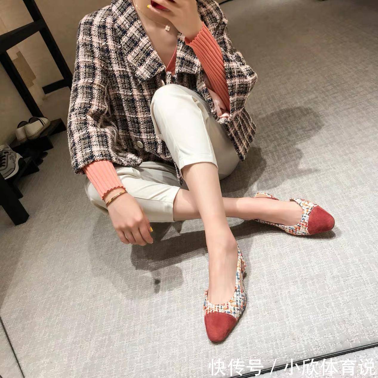 柔软 小香风高跟鞋,优雅高贵很气质,轻松打造都市名媛范儿!